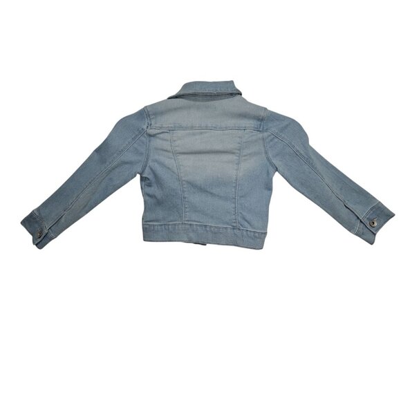 Squeeze Girls Light Wash Cropped Denim Jacket XL - Picture 2 of 7